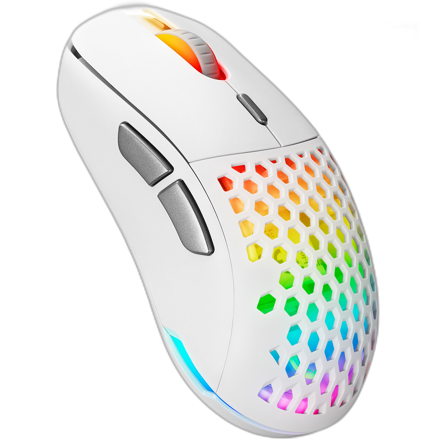 Mouse gaming wireless Rampage FURYZ, Iluminare RGB, 16000 DPI, 2.4GHz_Wired,USB-C,Alb