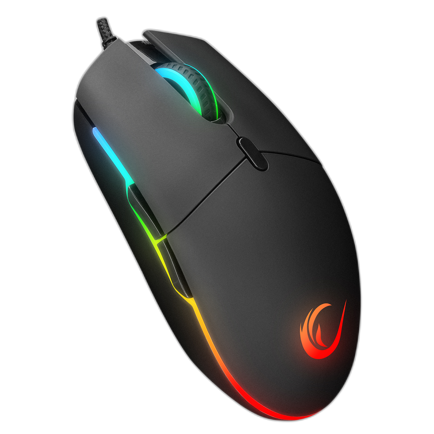 Mouse gaming Rampage SMX-R63 GLORY, Iluminare RGB, 6400 DPI, 6 Butoane, Programabil, Negru