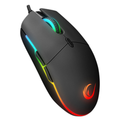 Mouse gaming Rampage SMX-R63 GLORY, Iluminare RGB, 6400 DPI, 6 Butoane, Programabil, Negru