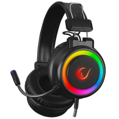 Casti Gaming Rampage SN-R10 ALQUIST, Iluminare RGB, 3.5  mm  Jack&USB, Negru