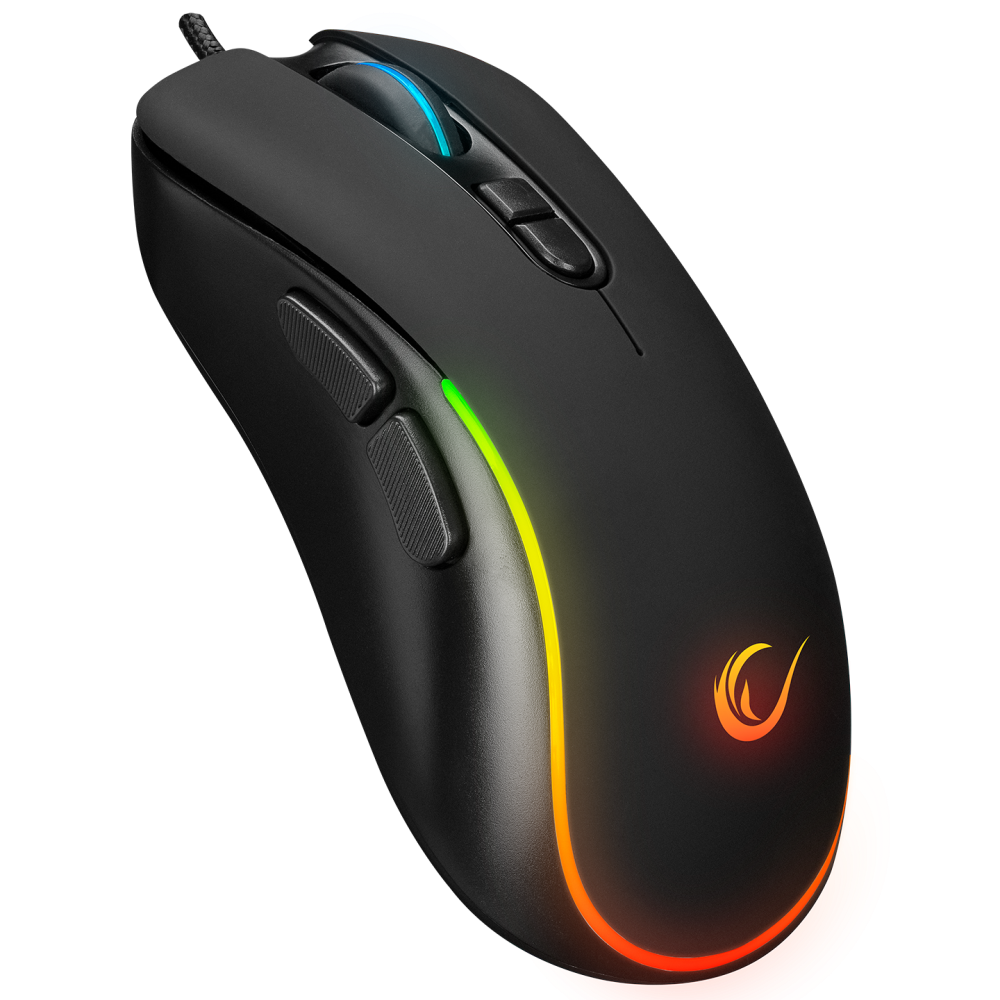 Mouse gaming Rampage SMX-R47 X-JAMMER, Iluminare RGB, 7200 DPI, 6 Butoane, Programabil,Negru