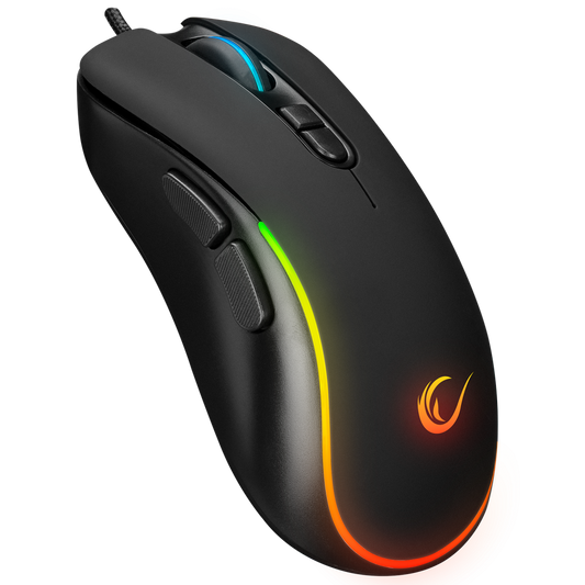 Mouse gaming Rampage SMX-R47 X-JAMMER, Iluminare RGB, 7200 DPI, 6 Butoane, Programabil,Negru