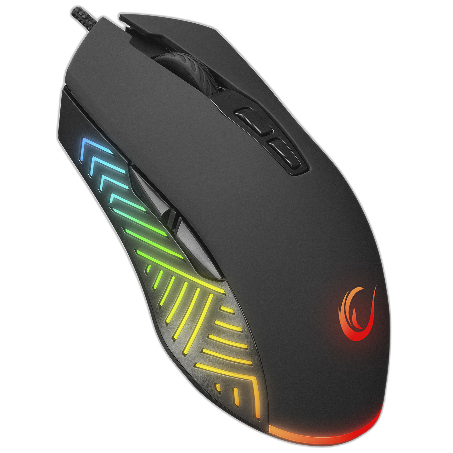 Mouse gaming Rampage SMX-G68 SPEAR, Iluminare RGB, 7200 DPI, 7 Butoane, Programabil,Negru