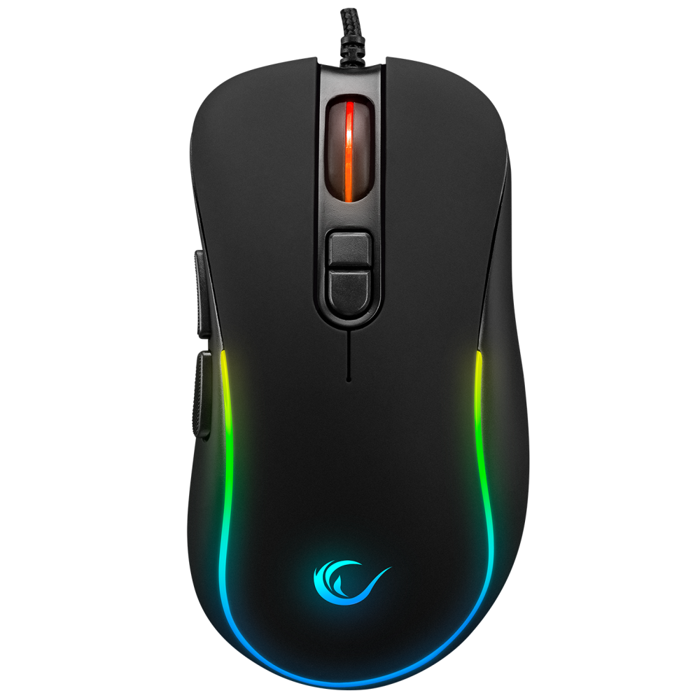 Mouse gaming Rampage SMX-R47 X-JAMMER, Iluminare RGB, 7200 DPI, 6 Butoane, Programabil,Negru