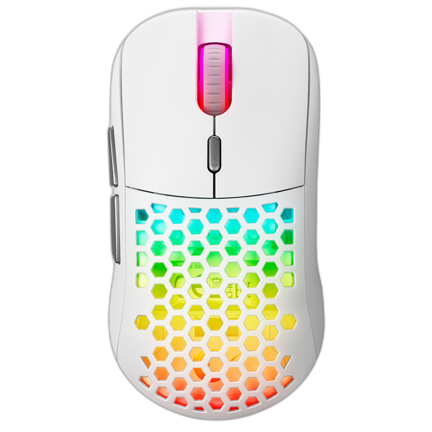 Mouse gaming wireless Rampage FURYZ, Iluminare RGB, 16000 DPI, 2.4GHz_Wired,USB-C,Alb