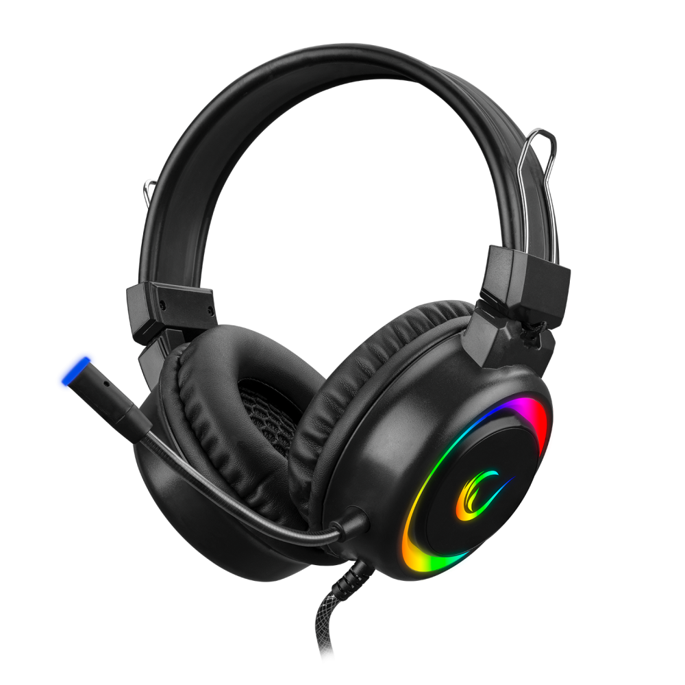 Casti Gaming Rampage SN-R10 ALQUIST, Iluminare RGB, 3.5  mm  Jack&USB, Negru