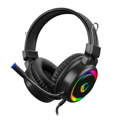 Casti Gaming Rampage SN-R10 ALQUIST, Iluminare RGB, 3.5  mm  Jack&USB, Negru