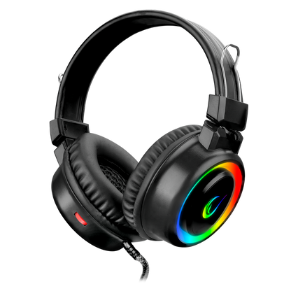 Casti Gaming Rampage SN-R10 ALQUIST, Iluminare RGB, 3.5  mm  Jack&USB, Negru