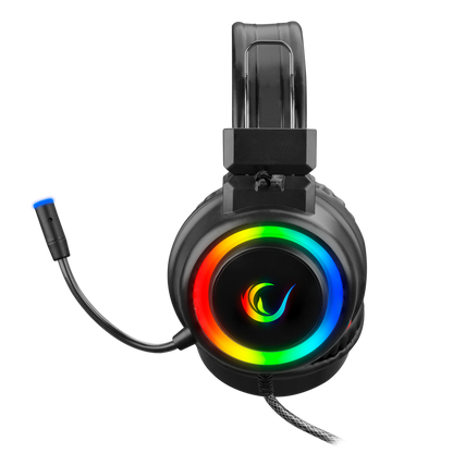 Casti Gaming Rampage SN-R10 ALQUIST, Iluminare RGB, 3.5  mm  Jack&USB, Negru