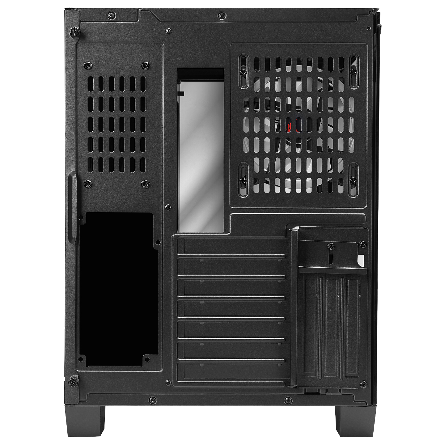 Carcasa Rampage ICEWAVE, Mid-Tower, Tempered Glass, ATX, Fara Sursa, ARGB, Negru