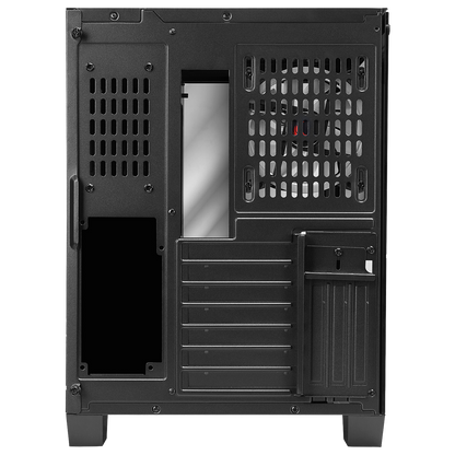 Carcasa Rampage ICEWAVE, Mid-Tower, Tempered Glass, ATX, Fara Sursa, ARGB, Negru