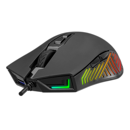 Mouse gaming Rampage SMX-G68 SPEAR, Iluminare RGB, 7200 DPI, 7 Butoane, Programabil,Negru