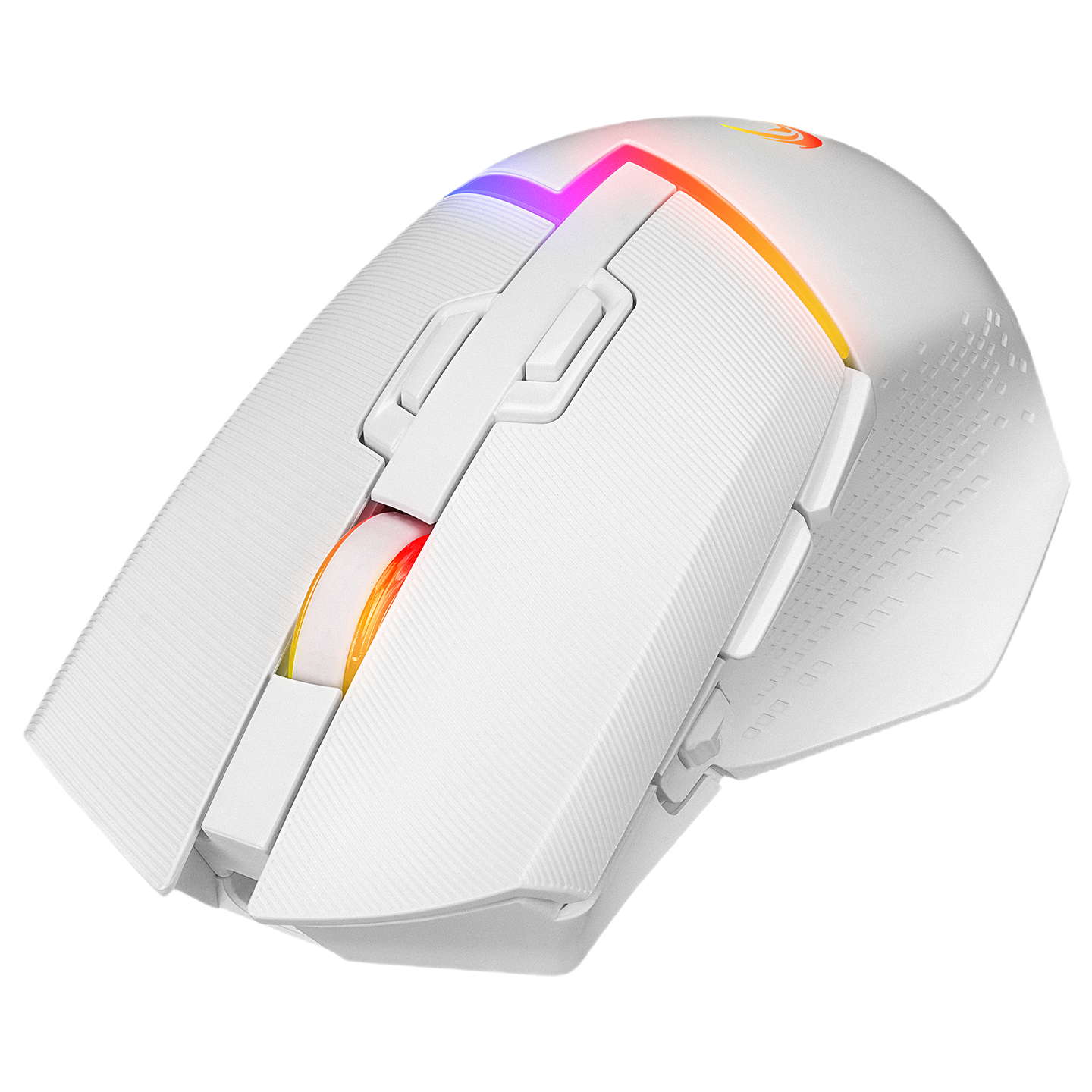 Mouse Gaming Wireless, Rampage DROP M3, Iluminare RGB, 10000 DPI, 10 Butoane, Programabil, 2.4GHz&Wired, USB-C, Alb