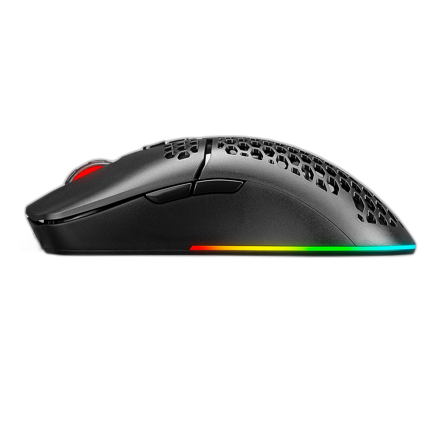 Mouse gaming Rampage SMX-R77 X-TITAN, Ultrausor 67g, Iluminare RGB, 7200 DPI, 7 Butoane, Programabil, Negru