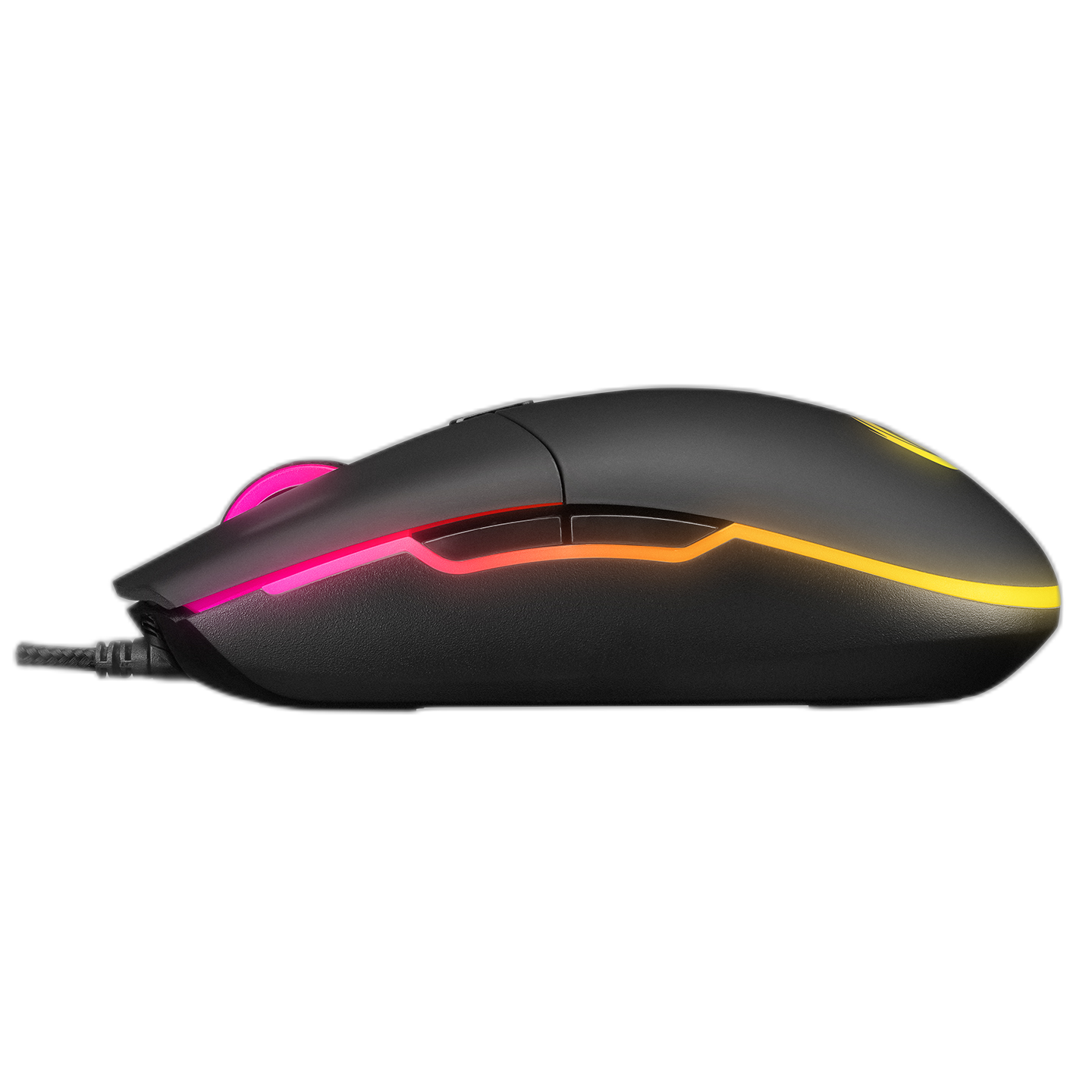 Mouse gaming Rampage SMX-R63 GLORY, Iluminare RGB, 6400 DPI, 6 Butoane, Programabil, Negru