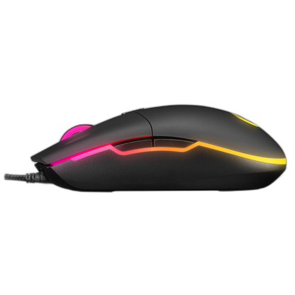 Mouse gaming Rampage SMX-R63 GLORY, Iluminare RGB, 6400 DPI, 6 Butoane, Programabil, Negru