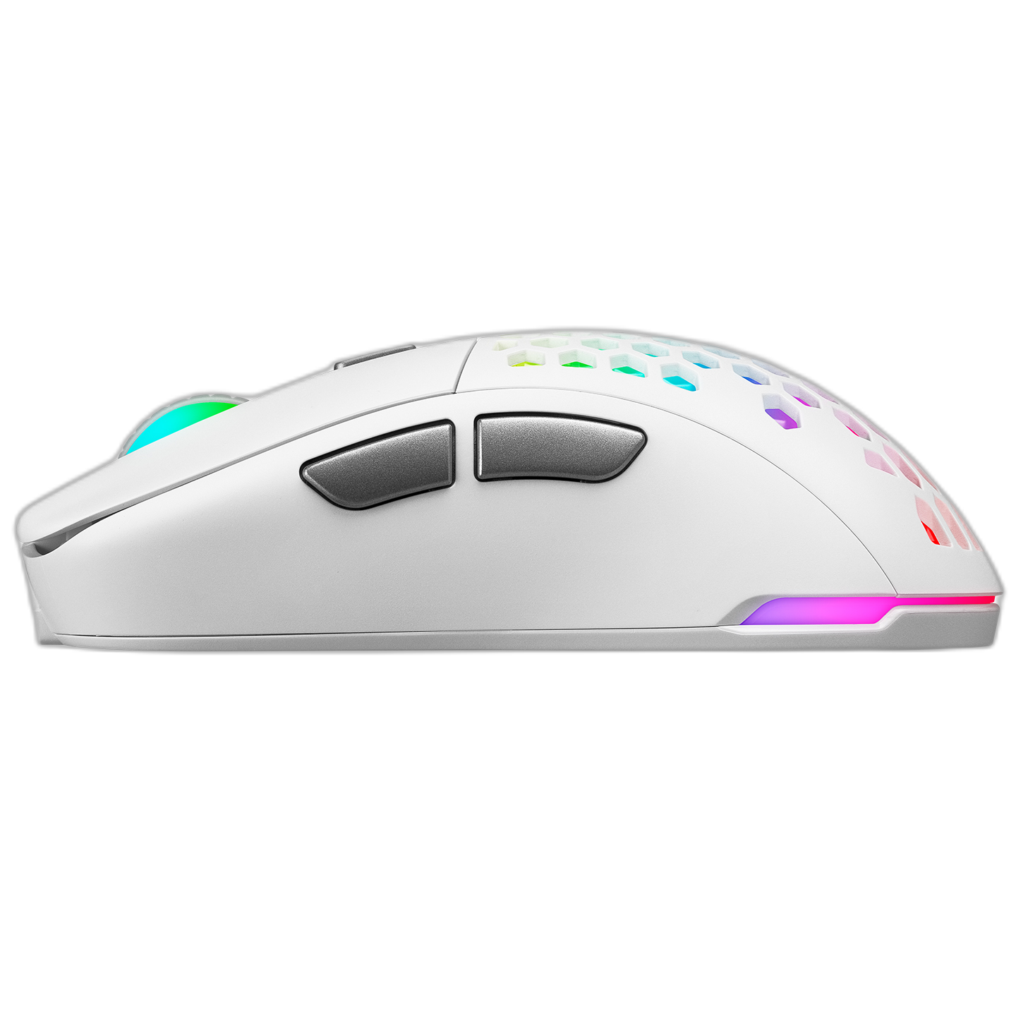 Mouse gaming wireless Rampage FURYZ, Iluminare RGB, 16000 DPI, 2.4GHz_Wired,USB-C,Alb