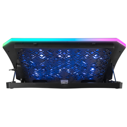 Cooler Laptop AD-RC34 METAFOR, 6 ventilatoare, Iluminare RGB,10-19, Negru