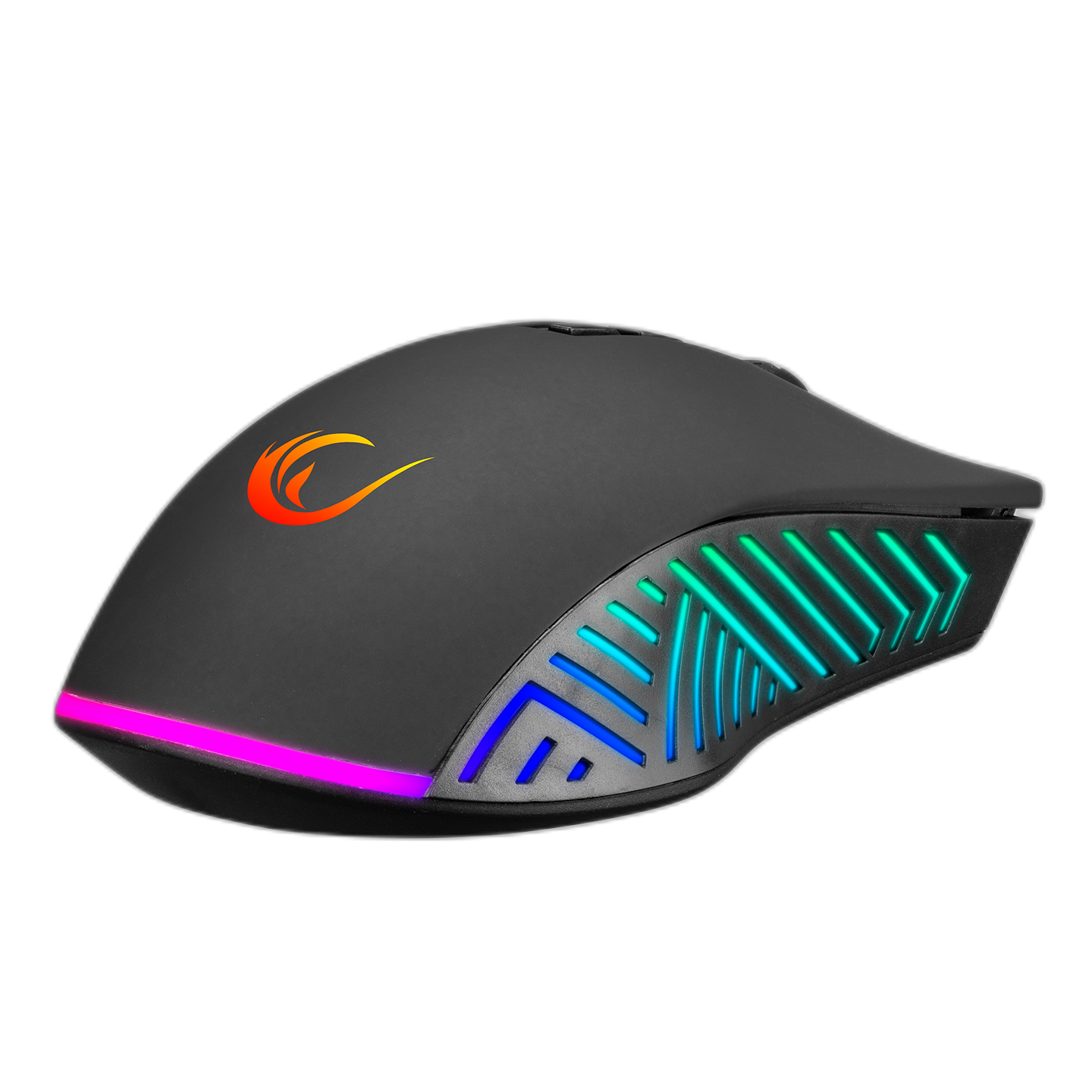 Mouse gaming Rampage SMX-G68 SPEAR, Iluminare RGB, 7200 DPI, 7 Butoane, Programabil,Negru