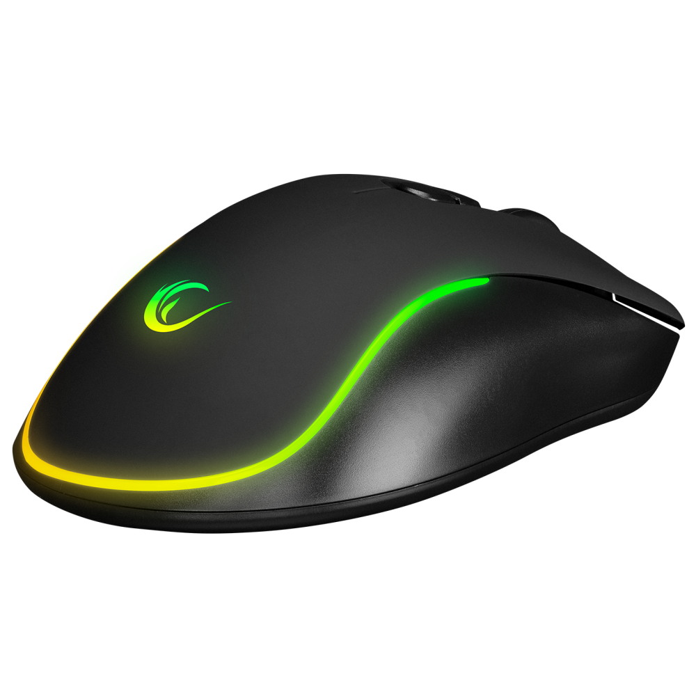 Mouse gaming Rampage SMX-R47 X-JAMMER, Iluminare RGB, 7200 DPI, 6 Butoane, Programabil,Negru