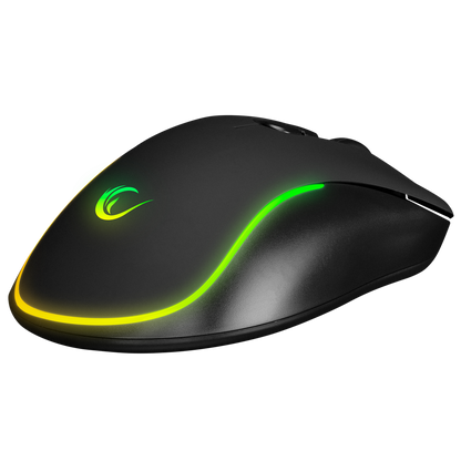 Mouse gaming Rampage SMX-R47 X-JAMMER, Iluminare RGB, 7200 DPI, 6 Butoane, Programabil,Negru