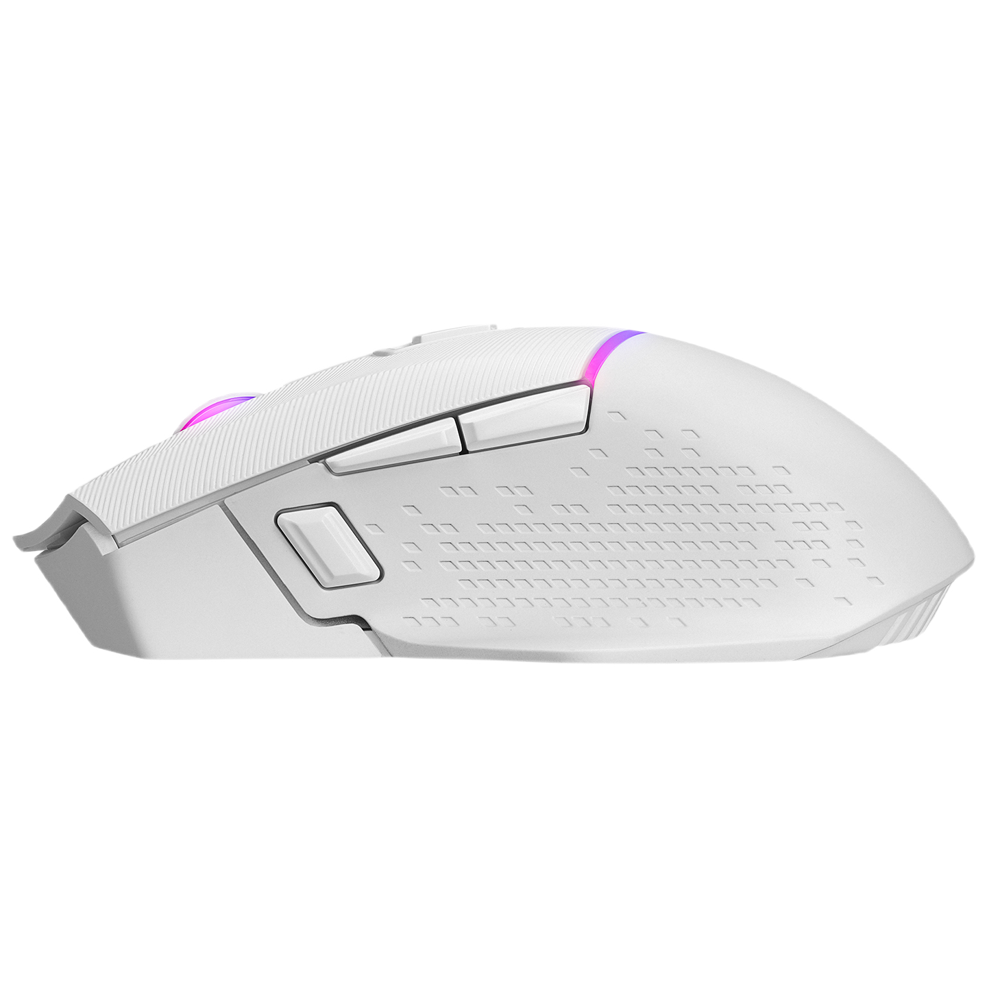 Mouse Gaming Wireless, Rampage DROP M3, Iluminare RGB, 10000 DPI, 10 Butoane, Programabil, 2.4GHz&Wired, USB-C, Alb