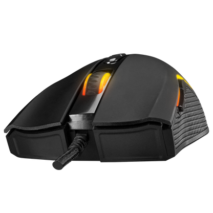 Mouse gaming Rampage SMX-R44, Iluminare RGB, 6400 DPI, 7 Butoane, Programabil, Negru