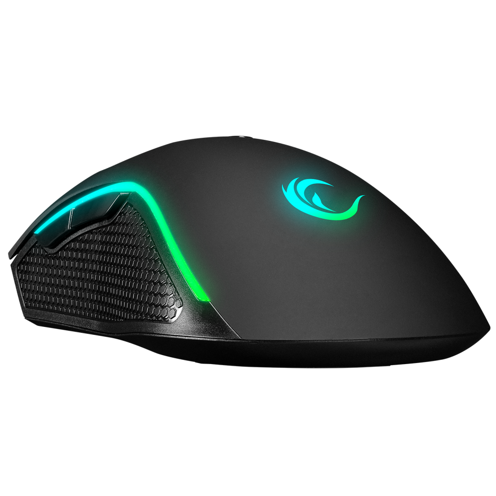 Mouse gaming Rampage SMX-R44, Iluminare RGB, 6400 DPI, 7 Butoane, Programabil, Negru