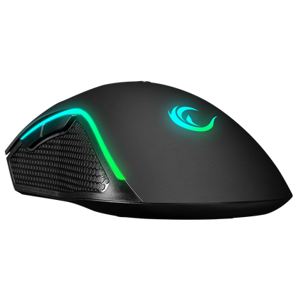 Mouse gaming Rampage SMX-R44, Iluminare RGB, 6400 DPI, 7 Butoane, Programabil, Negru