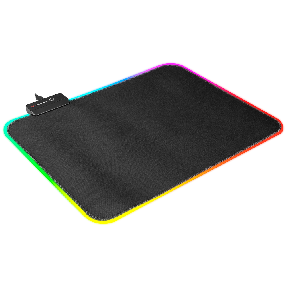 Mousepad Gaming, Rampage MP-23, Iluminare RGB, 252 x 328 x 3 mm, Negru