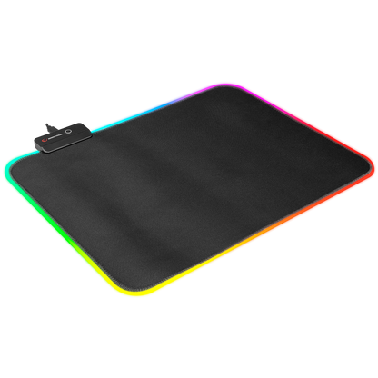 Mousepad Gaming, Rampage MP-23, Iluminare RGB, 252 x 328 x 3 mm, Negru