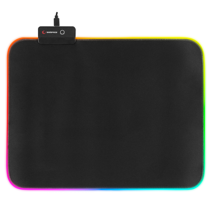 Mousepad Gaming, Rampage MP-23, Iluminare RGB, 252 x 328 x 3 mm, Negru