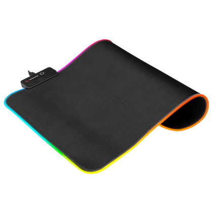 Mousepad Gaming, Rampage MP-23, Iluminare RGB, 252 x 328 x 3 mm, Negru