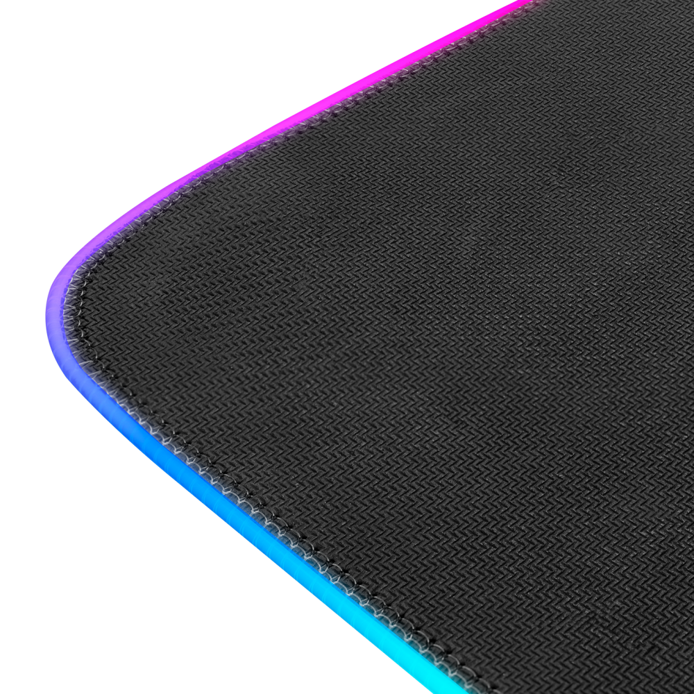 Mousepad Gaming, Rampage MP-23, Iluminare RGB, 252 x 328 x 3 mm, Negru