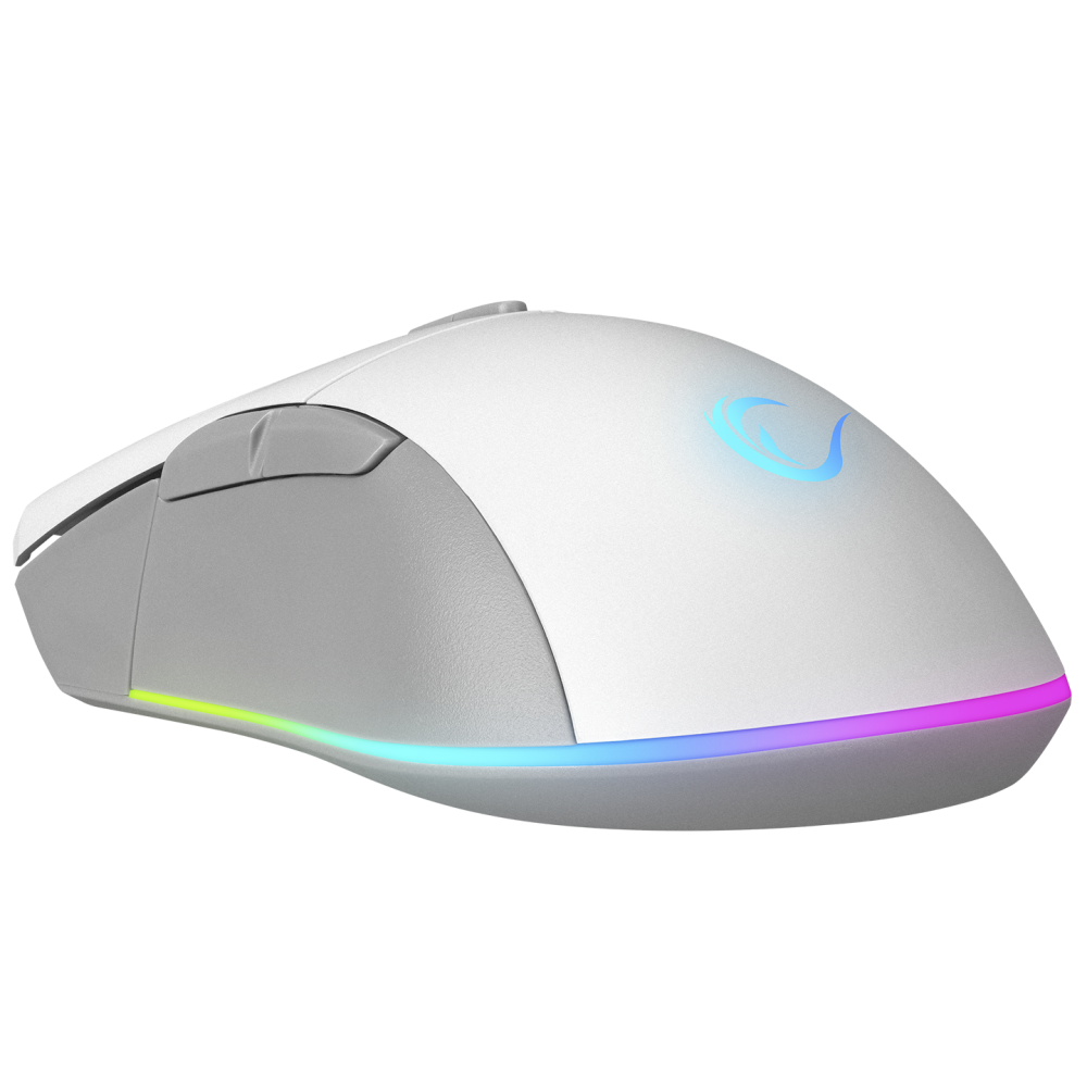 Mouse gaming Rampage SMX-R21 COMPACT, Iluminare RGB, Senzor Instant A825, 7200 DPI1000Hz, 7 Butoane, Programabil, AlbGri