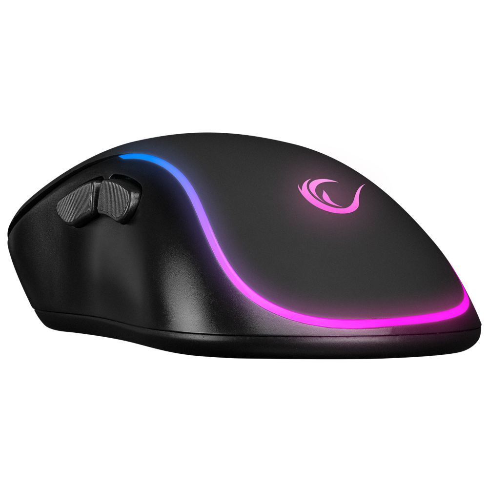 Mouse gaming Rampage SMX-R47 X-JAMMER, Iluminare RGB, 7200 DPI, 6 Butoane, Programabil,Negru