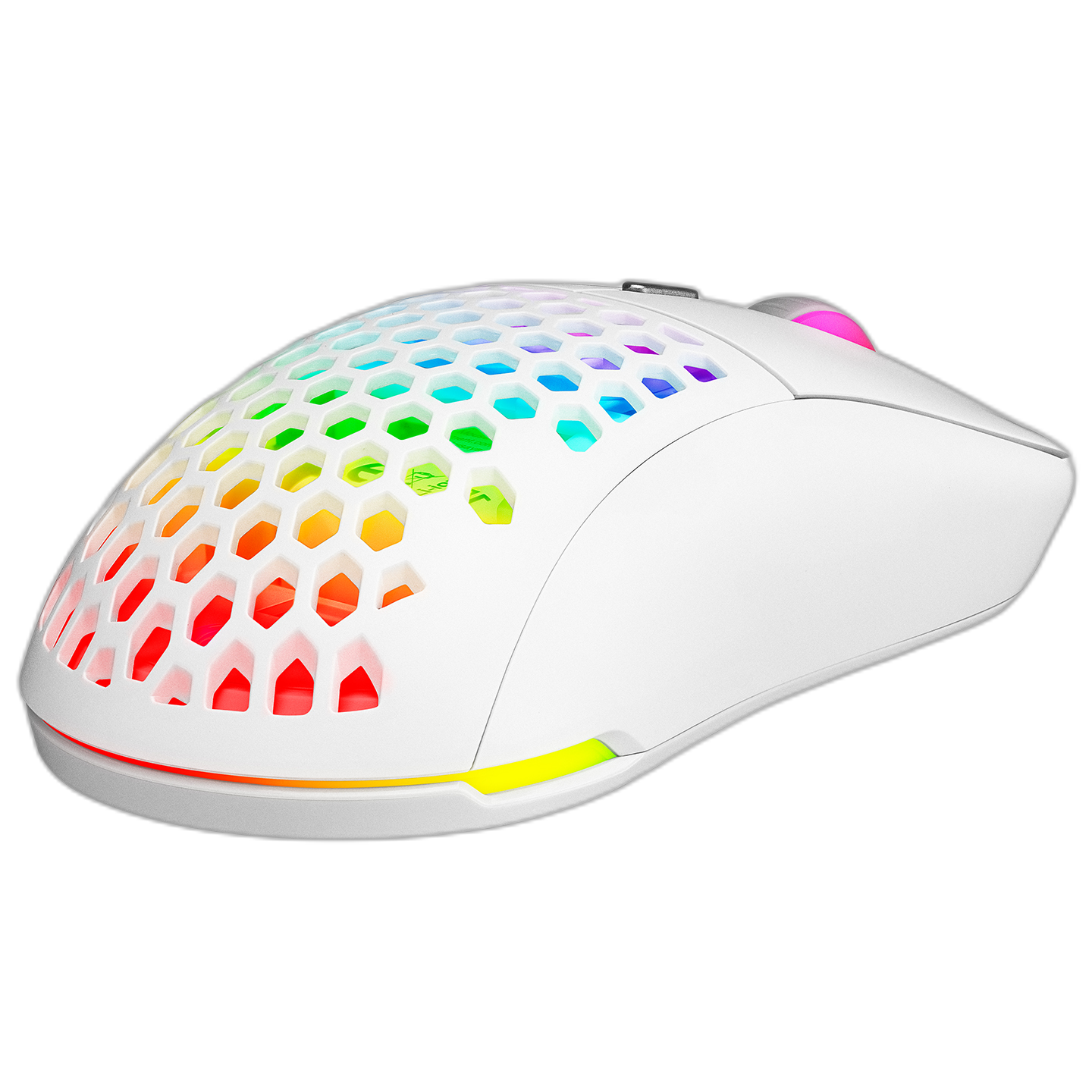 Mouse gaming wireless Rampage FURYZ, Iluminare RGB, 16000 DPI, 2.4GHz_Wired,USB-C,Alb