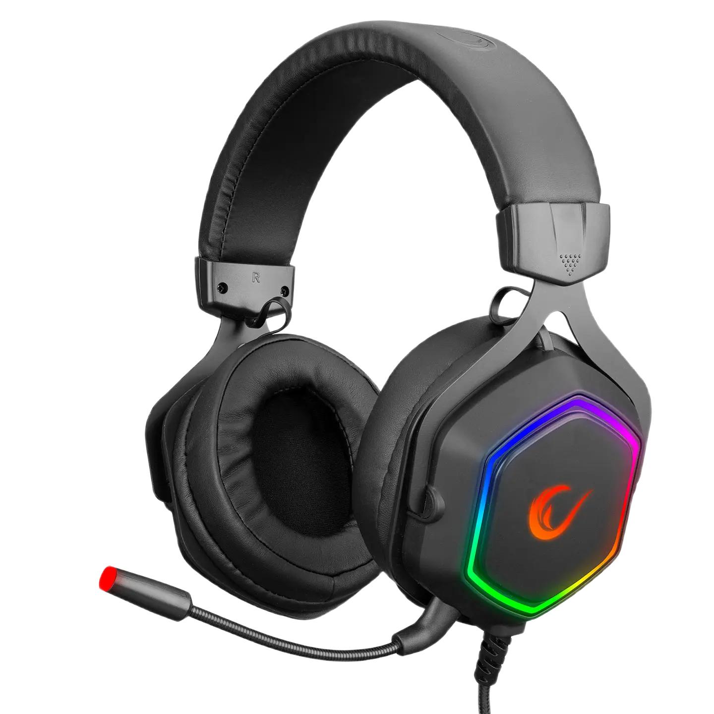 Casti Gaming Rampage RM-K50 SELECT, Virtual 7.1 surround, Iluminare RGB, USB,Negru