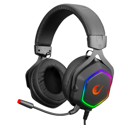 Casti Gaming Rampage RM-K50 SELECT, Virtual 7.1 surround, Iluminare RGB, USB,Negru