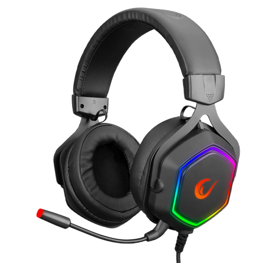 Casti Gaming Rampage RM-K50 SELECT, Virtual 7.1 surround, Iluminare RGB, USB,Negru